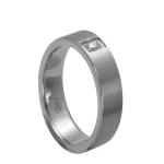 Glatter Mattierter Gold Diamant Ehering (4 mm) Damen Modell Glatter Mattierter Gold Diamant Ehering (4 mm) Damen Modell