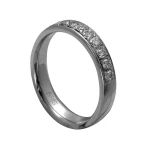 Gold Ehering mit Diamant Damenmodell