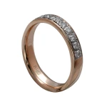 Gold Ehering mit Diamant Damenmodell