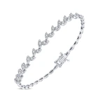 1,02 Karat Blatt-Design-Diamantarmband 1,02 Karat Blatt-Design-Diamantarmband