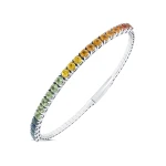 Farbiges Saphir-Rivière-Armband Farbiges Saphir-Rivière-Armband