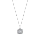 Prinzessschliff Design-Diamantkette Prinzessschliff Design-Diamantkette