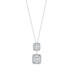 1,10 Karat Baguette-Diamantkette