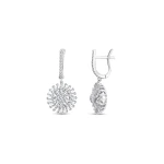1,67 Karat Baguette-Diamant-Ohrringe