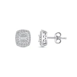 0,45 Karat Baguette-Diamant-Ohrringe