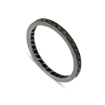 0,51 Karat Schwarzer Diamant-Memoire-Ring