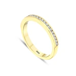 0,33 Karat Halbmemory-Diamantring