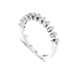 0,40 Karat Halbmemory-Diamantring