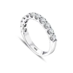 0,85 Karat Halbmemory-Diamantring