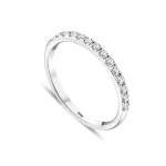 0,32 Karat Halbmemory-Diamantring