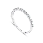 0,31 Karat Halbmemory-Diamantring