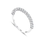 0,45 Karat Halbmemory-Diamantring