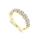 1,17 Karat Design Halbmemory-Diamantring