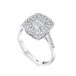 0,46 Karat Baguette-Diamantring 0,46 Karat Baguette-Diamantring