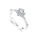 0,52 Karat Lotus-Diamantring