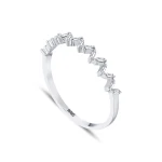 Baguette-Halbmemory-Diamantring Baguette-Halbmemory-Diamantring