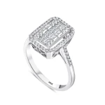 0,63 Karat Baguette-Diamantring 0,63 Karat Baguette-Diamantring