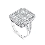 1,72 Karat Baguette-Diamantring 1,72 Karat Baguette-Diamantring