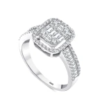 1,02 Karat Baguette-Diamantring 1,02 Karat Baguette-Diamantring
