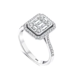 0,75 Karat Baguette-Diamantring 0,75 Karat Baguette-Diamantring