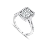 0,64 Karat Baguette-Diamantring 0,64 Karat Baguette-Diamantring