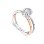 0,64 Karat Baguette-Diamantring 0,64 Karat Baguette-Diamantring