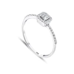 0,27 Karat Prinzessschliff-Diamantring 0,27 Karat Prinzessschliff-Diamantring