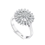 0,72 Karat Baguette-Diamantring