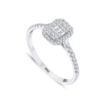 0,30 Karat Baguette-Diamantring 0,30 Karat Baguette-Diamantring