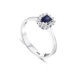 0,43 Karat Saphir-Diamantring