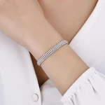 7,80 Karat Rivière-Diamantarmband