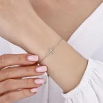 Kreuz-Diamantarmband Kreuz-Diamantarmband