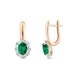 1,63 Karat Smaragd-Diamantohrringe 1,63 Karat Smaragd-Diamantohrringe