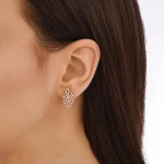 Diamant-Krönchen-Design-Ohrringe