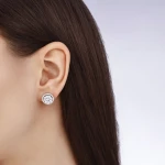 1,29 Karat Baguette-Diamantohrringe