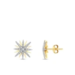 Sonnen-Diamantohrringe Sonnen-Diamantohrringe