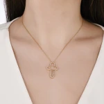 0,21 Karat Kreuz-Diamantkette 0,21 Karat Kreuz-Diamantkette