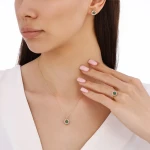 Smaragd-Diamantkette