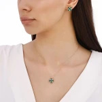 Marquise-Smaragd-Diamantkette Marquise-Smaragd-Diamantkette