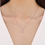 0,21 Karat Baguette-Diamantkette 0,21 Karat Baguette-Diamantkette