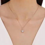 0,60 Karat Solitär-Diamantkette (optische Wirkung)