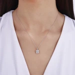 Prinzessschliff Design-Diamantkette Prinzessschliff Design-Diamantkette