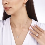 Runde Baguette-Diamantkette Runde Baguette-Diamantkette