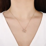 Diamant Schneeflocke Halskette Diamant Schneeflocke Halskette