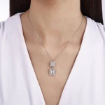 1,10 Karat Baguette-Diamantkette