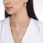 1,10 Karat Baguette-Diamantkette