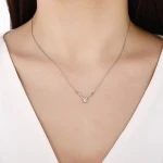 0,23 Karat Baguette-Diamantkette