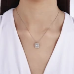 0,39 Karat Baguette-Diamantkette