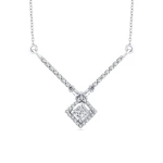Prinzessschliff Diamantkette