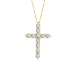 1,05 Karat Kreuz-Diamantkette
